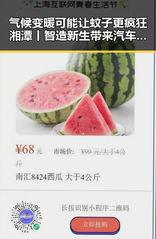 气候变暖可能让蚊子更疯狂湘潭丨智造新生带来汽车生态变革